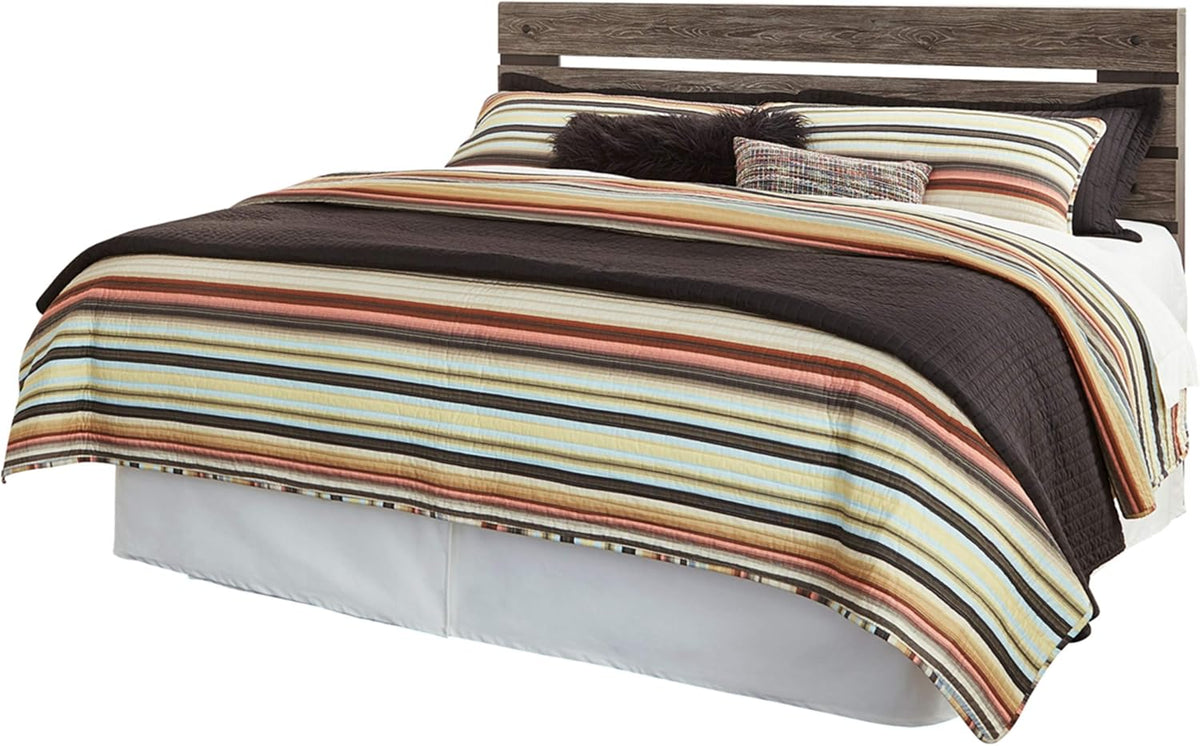 Rustic Open Slat Panel Headboard, Full, Weathered Gray U422617