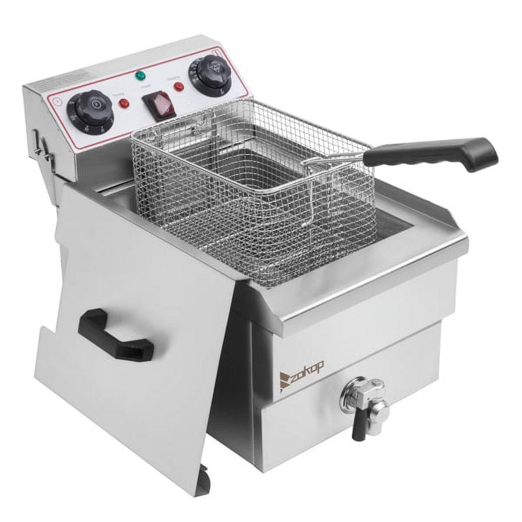 Stainless Steel Faucet Single Tank Deep Fryer 1700W U337