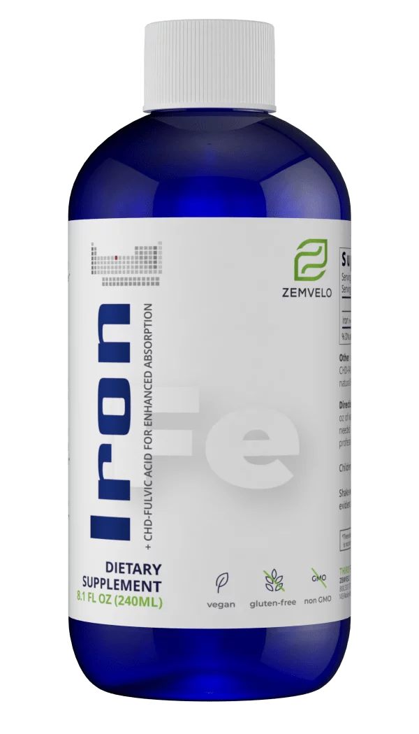 Liquid Ionic Iron Supplement 8 Oz J12119