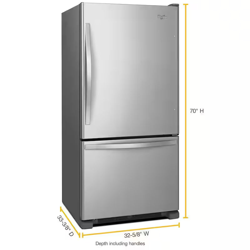 18.7 cu. ft. Bottom Freezer Refrigerator in Stainless Steel L11767