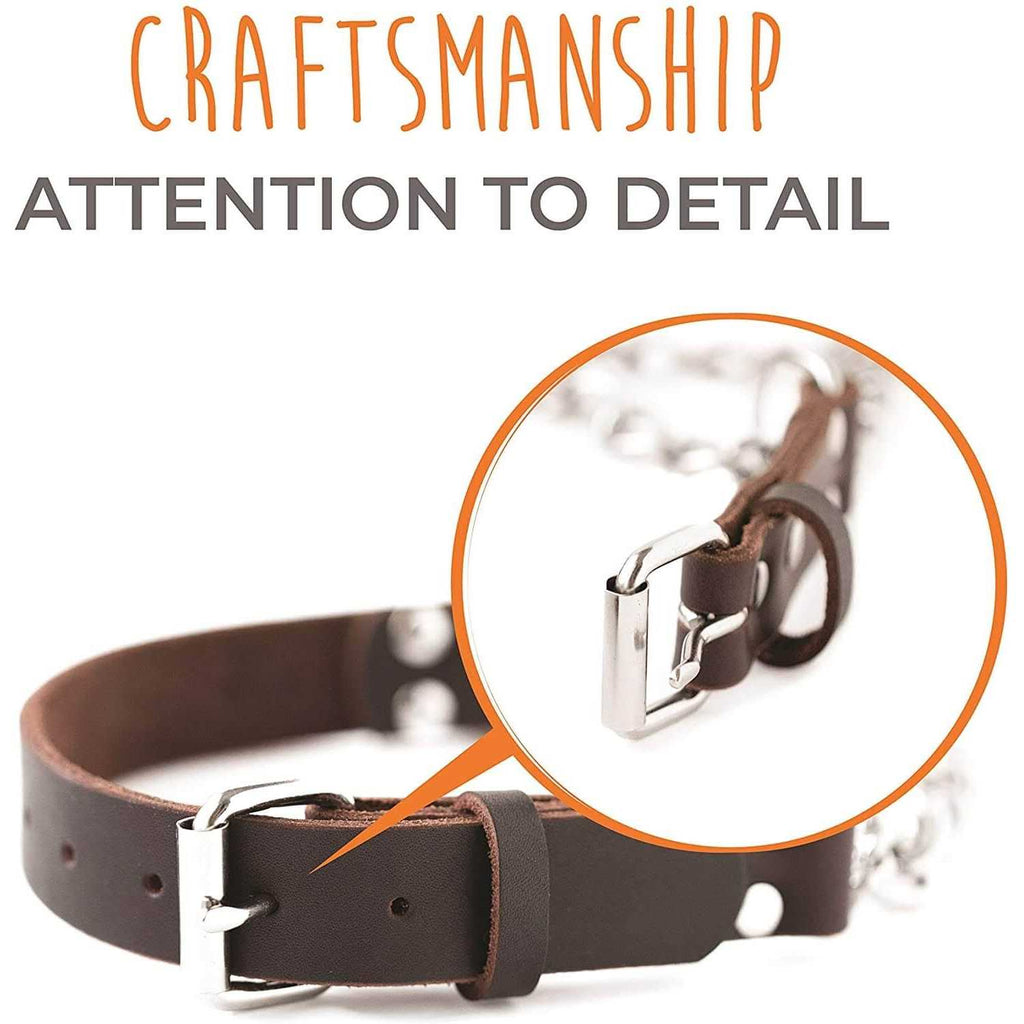 Leather Martingale Collar J850807