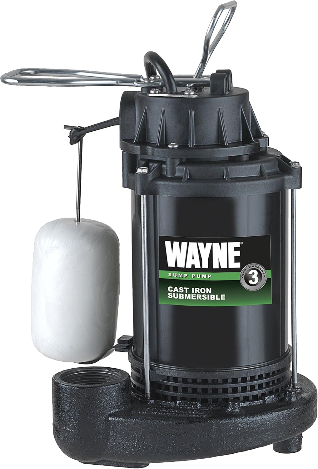 1/3 HP Submersible Cast Iron and Steel Sump Pump with Vertical Float Switch P4333