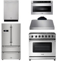 36 Propane Gas Range, Range Hood, Microwave, Refrigerator, Dishwasher D500