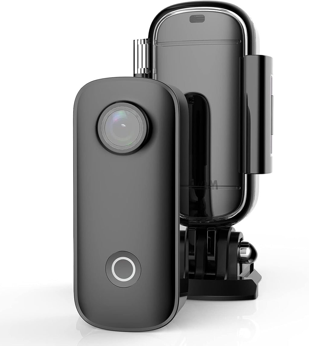 2 Pack 1080P 30FPS Waterproof Action Camera with Mounting Accessories P874