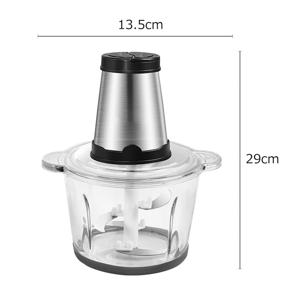 Electric Food Grinder 8cup Stainless Steel 2 Gears 250W N33266