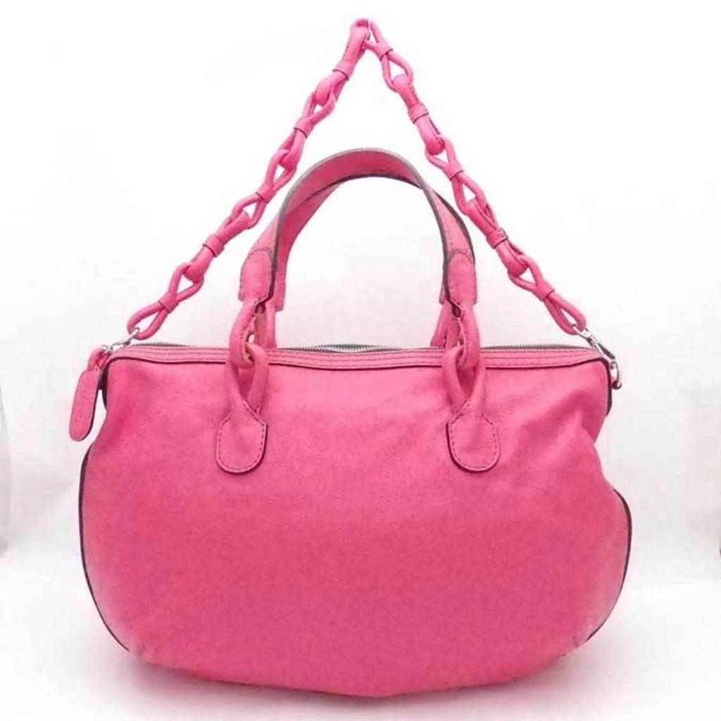 Pre-Owned Leather Handbag Shoulder Bag E201030