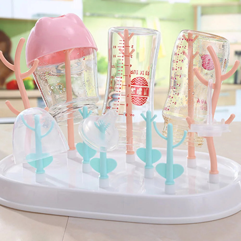 Baby Bottle Drying Rack with Cover S853