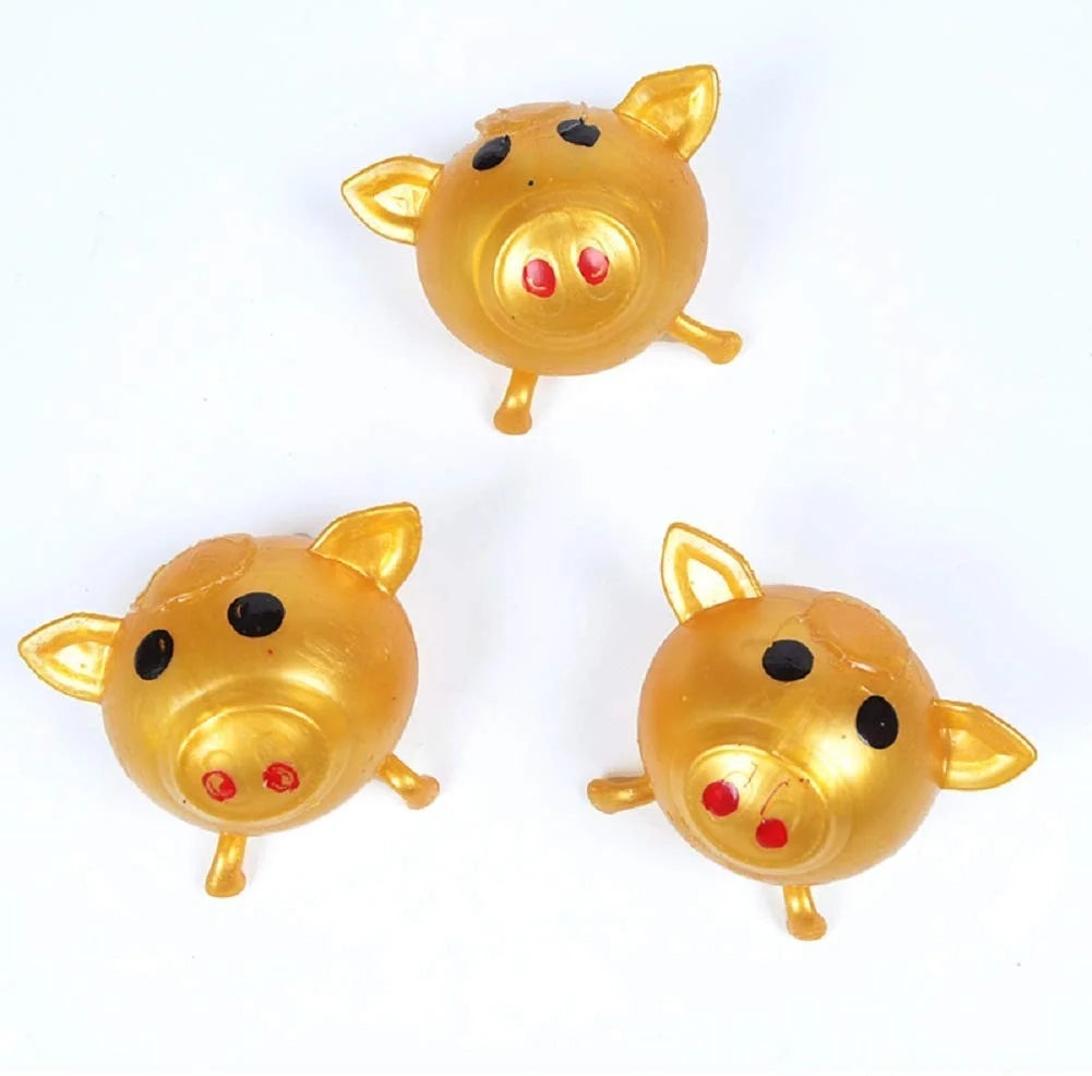 4Pcs Squishy Pig Stress Balls E814