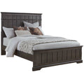 King Wood Bed Light Steel Gray A7226
