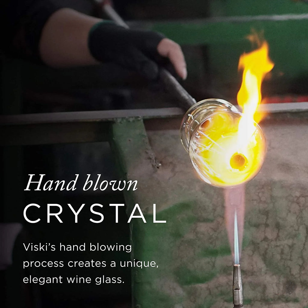 Crystal Clear Stemless Wine Glasses Set of 2 H836