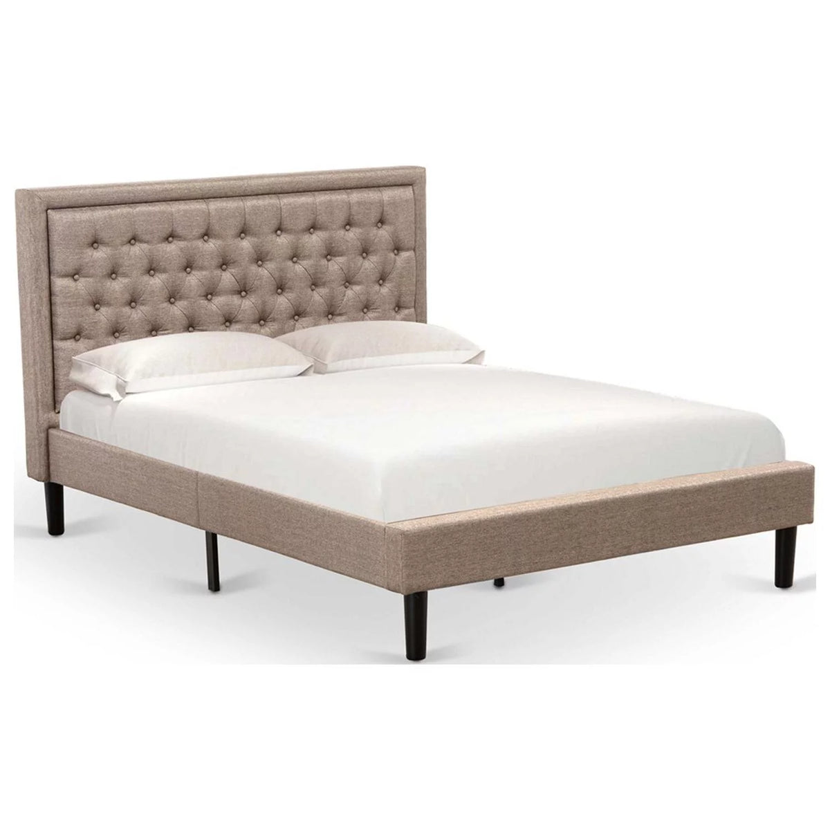 2 Piece Traditional Wood Queen Bed Set A744931
