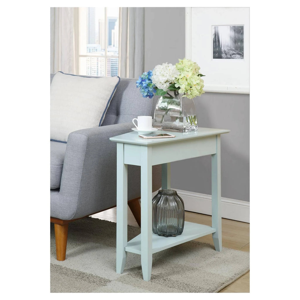 Wedge End Table Sea Foam T41064