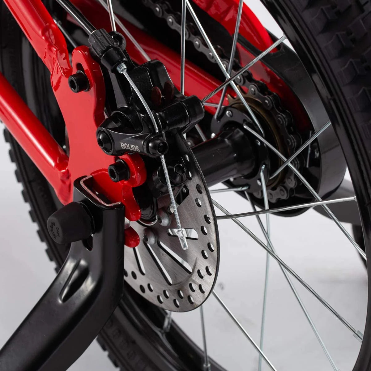16 Inch Front Suspension Disc Brakes Red Kids Bike L6224
