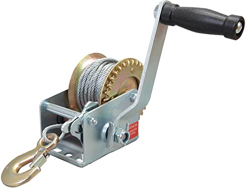 600lbs Capacity Manual Hand Crank Winch with 26.3FT Steel Cable K337633