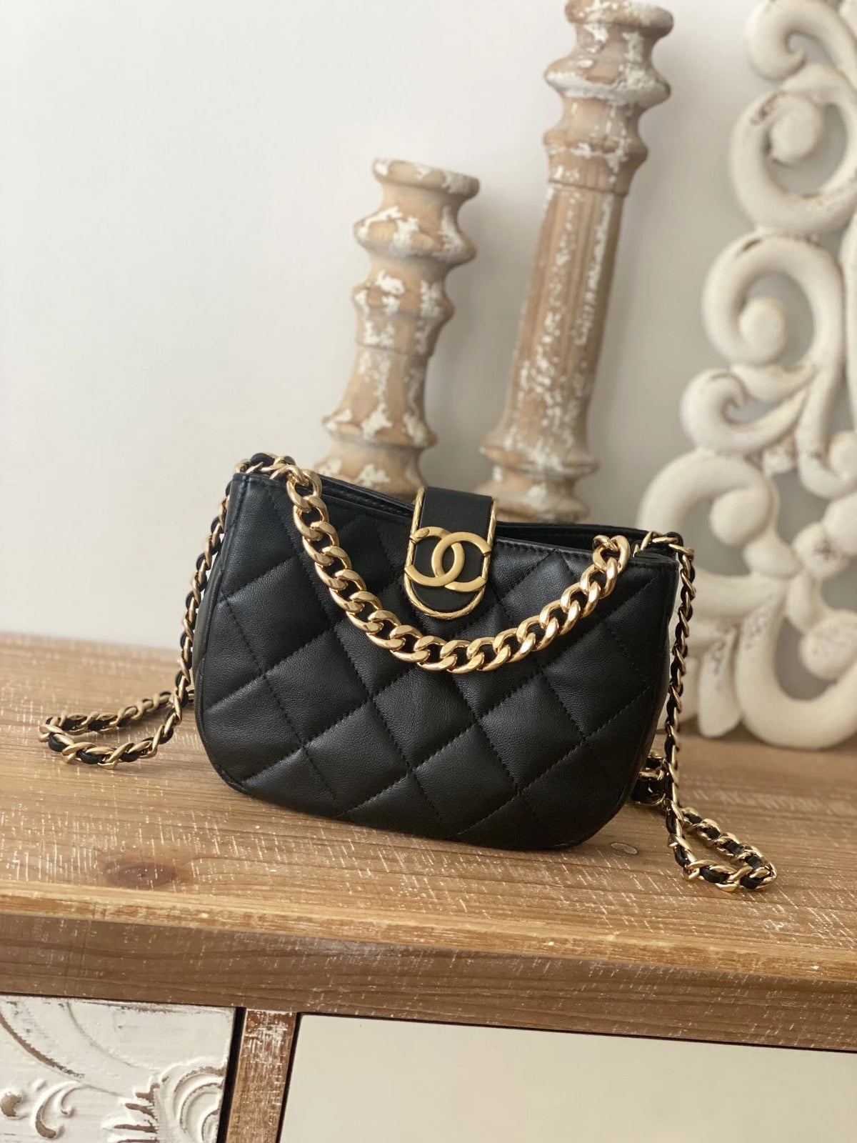 Small Hobo Bag Black A4603