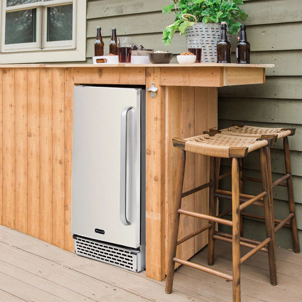 62 Can Lockable Stainless Steel Beverage Refrigerator H57100