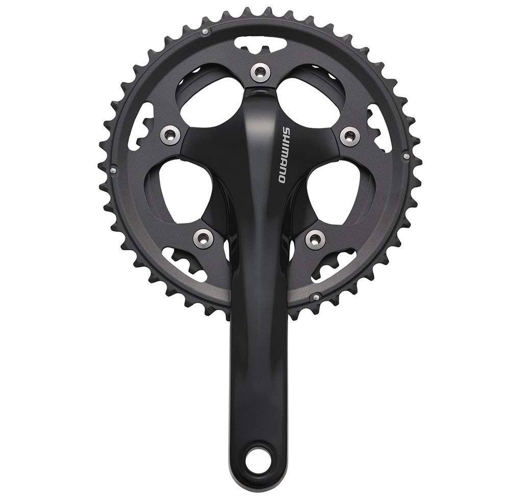 Black 175 x 36/46 10-Speed Double Road Bicycle Crank Set F841522