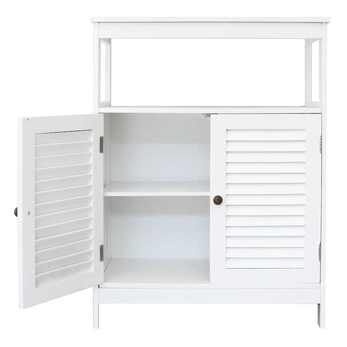 32 inch Wide Low Storage Cabinet in Distressed Grey I23121
