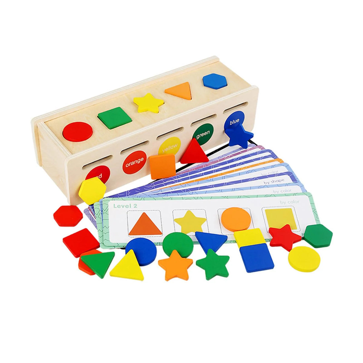 Montessori Geometric Matching Blocks Activity Toy G8693
