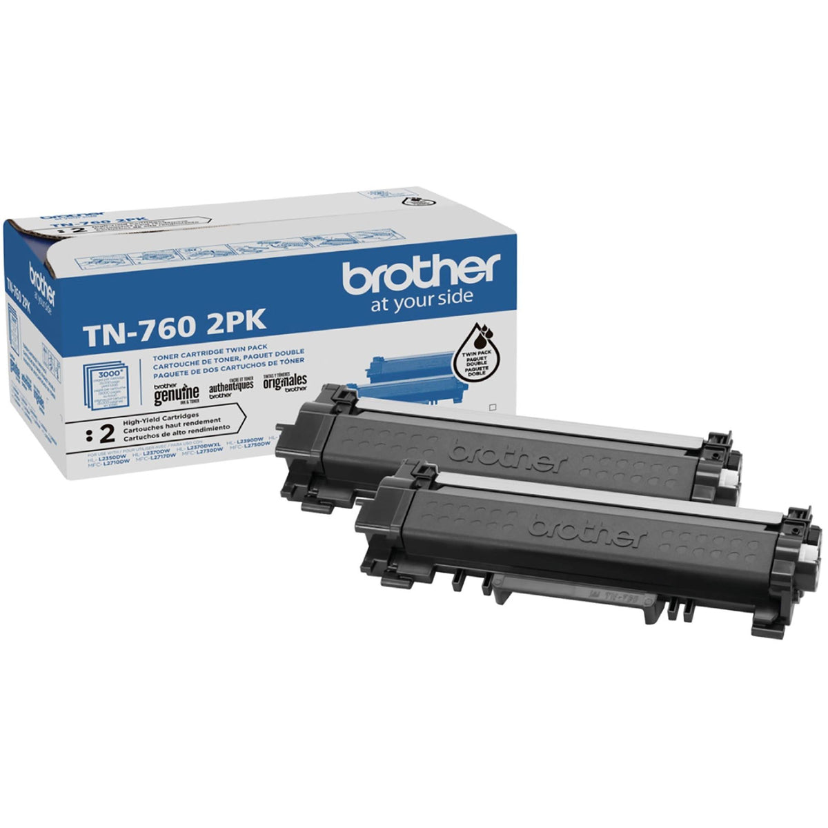 Black High Yield Toner Cartridges 2-Pack I25407