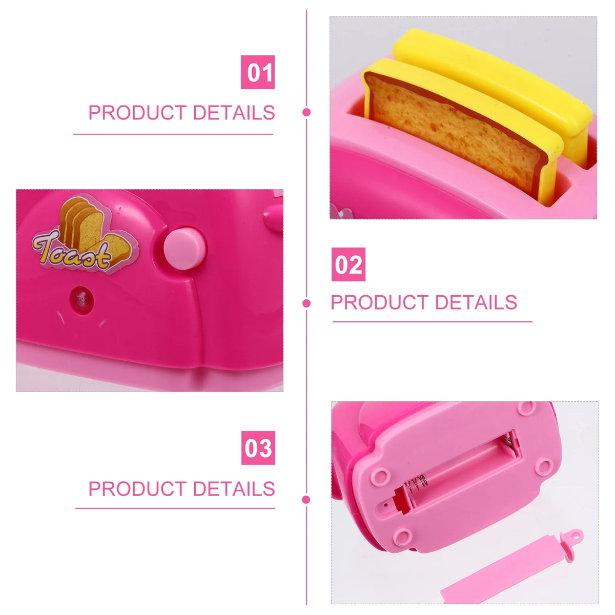 Kid Simulation Toaster Toy Play House Toaster Model X8657
