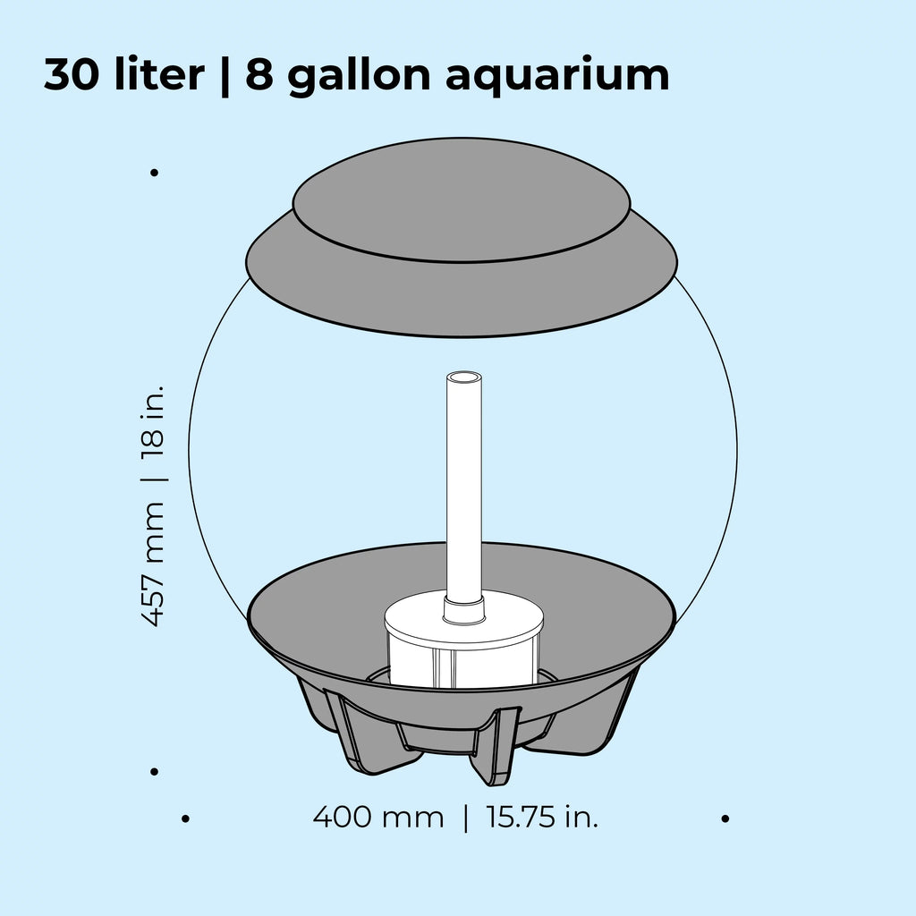 8 gallon Aquarium with MCR Light N99857