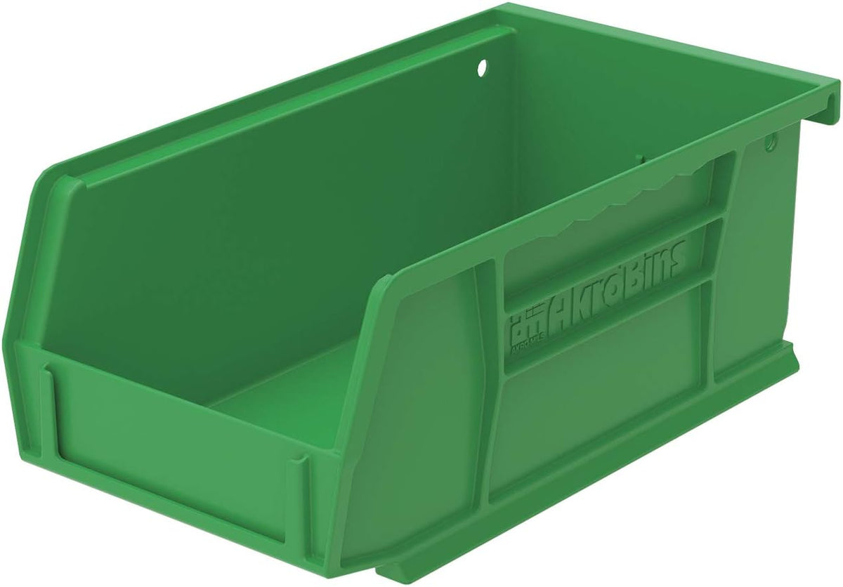 Plastic Storage Bin Hanging Stacking Containers, Black, 24-Pack M235