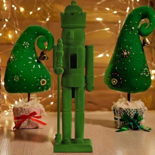 Flocked Christmas Nutcracker Figure A36691
