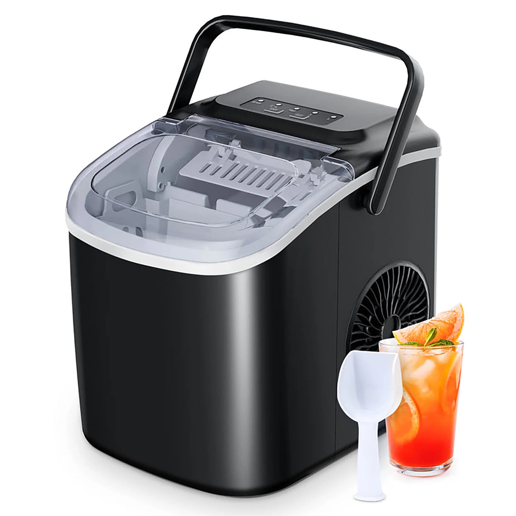 Portable Self-Clean Countertop Ice Maker with Scoop and Basket F58684