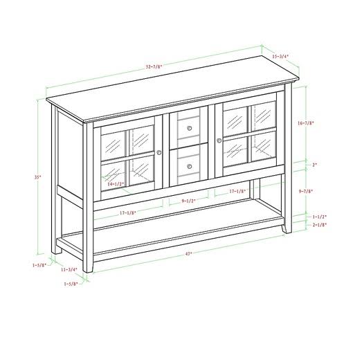 Aged Gray TV Cabinet W1755