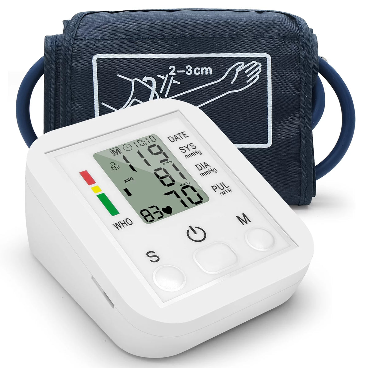 Household Arm Band Type Sphygmomanometer LCD Display U3087