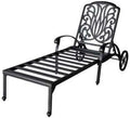 Desert Bronze Cast Aluminum Reclining Patio Chaise Lounge Y62624