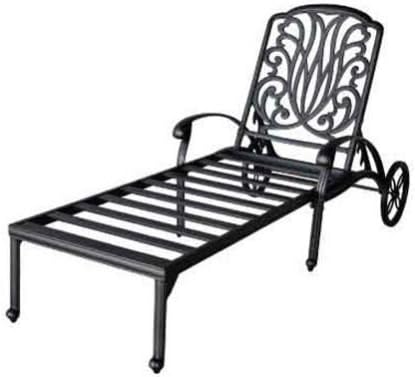 Desert Bronze Cast Aluminum Reclining Patio Chaise Lounge Y62624