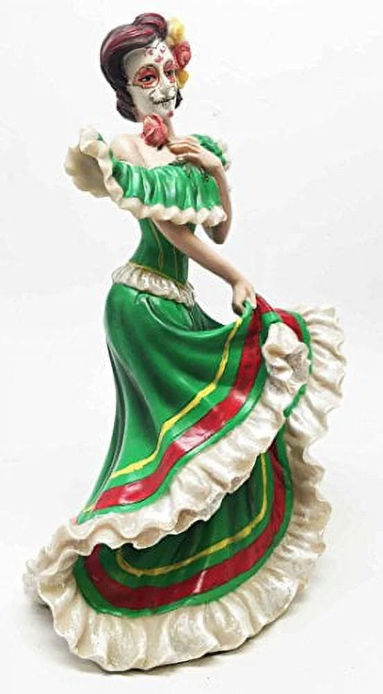 Sugar Skull Mexico Dancer Figurine X528