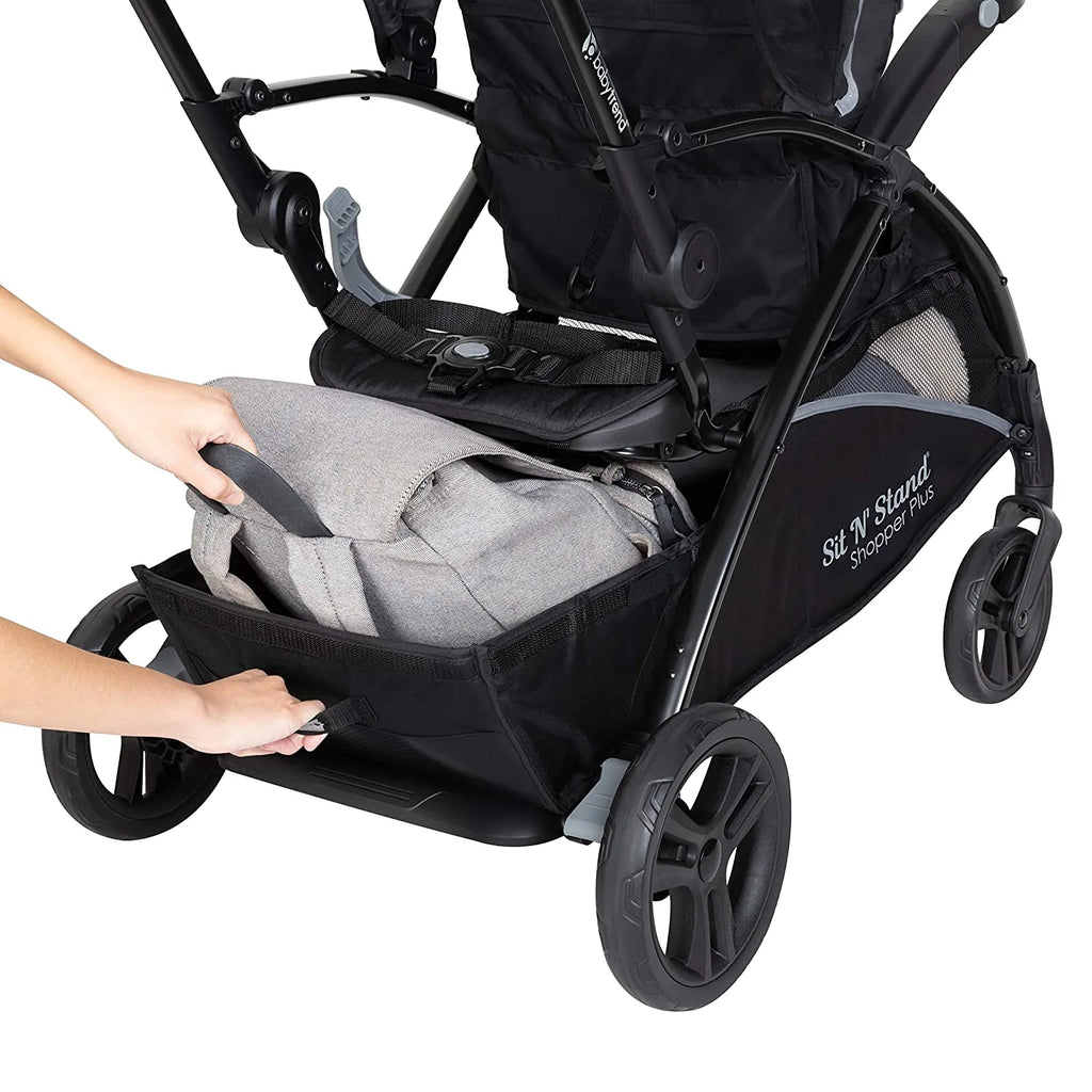 Sit N Stand 5-in-1 Shopper Plus Stroller, Black C8826