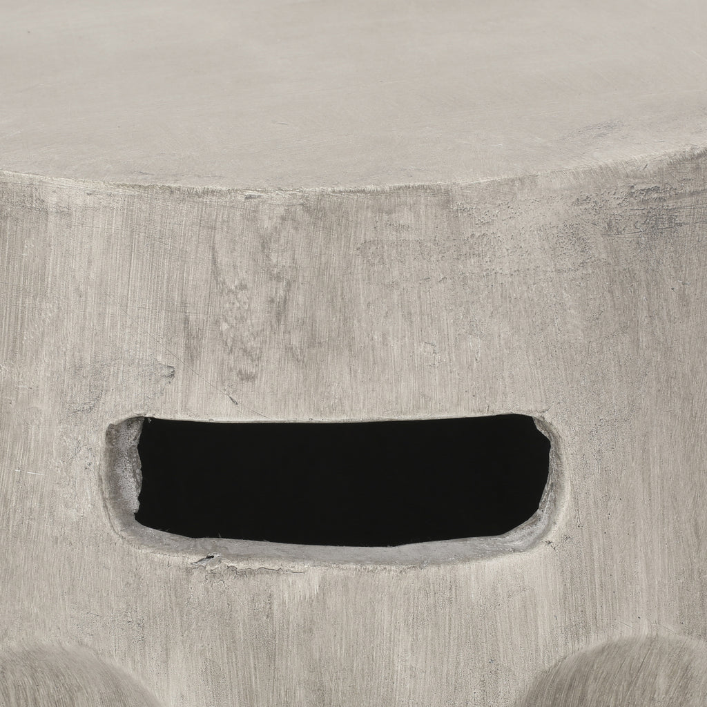 Concrete Accent Side Table Q398
