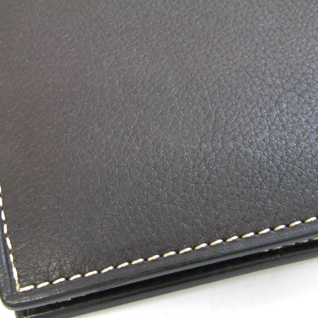 Dark Brown Leather Bi-Fold Wallet R8606