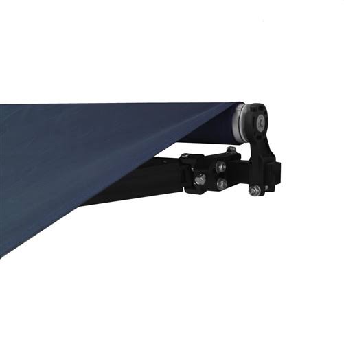 Motorized Retractable Black Frame Patio Awning 20 x 10 Feet K91913