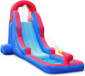 Compact Inflatable Water Slide Park with Climbing Wall, Slide, Splash Pool, Air Pump & Carrying Case M38316