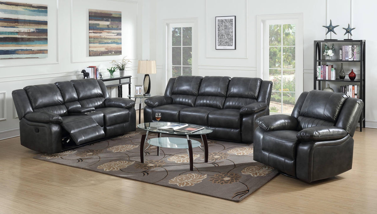 Gray Swivel Glider Recliner S9264